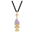 Good Luck Trolls pendant, Troll, Purple, Gold-tone plated