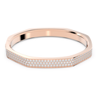 Dextera bangle, Octagon shape, White, Rose gold-tone plated